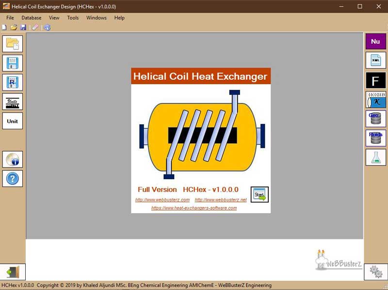 Helical Coil Heat Exchanger Design 1.0.0 screenshot