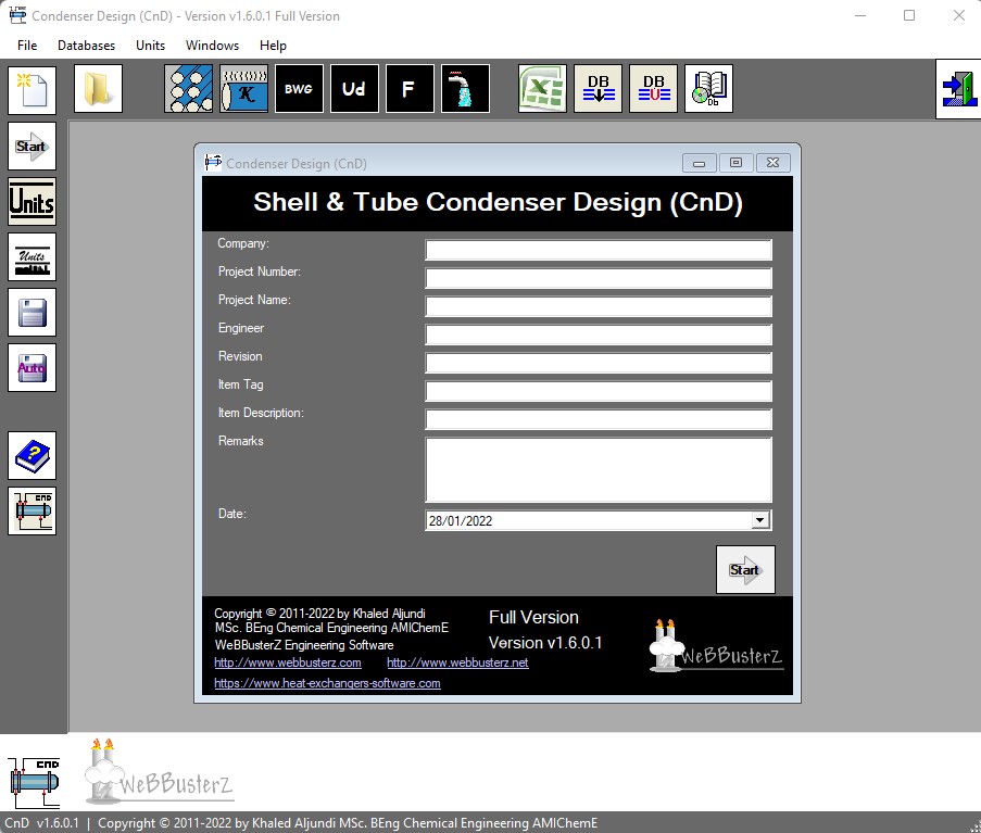 Shell and tube condenser design