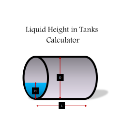 Liquid Height in Tanks Calculator