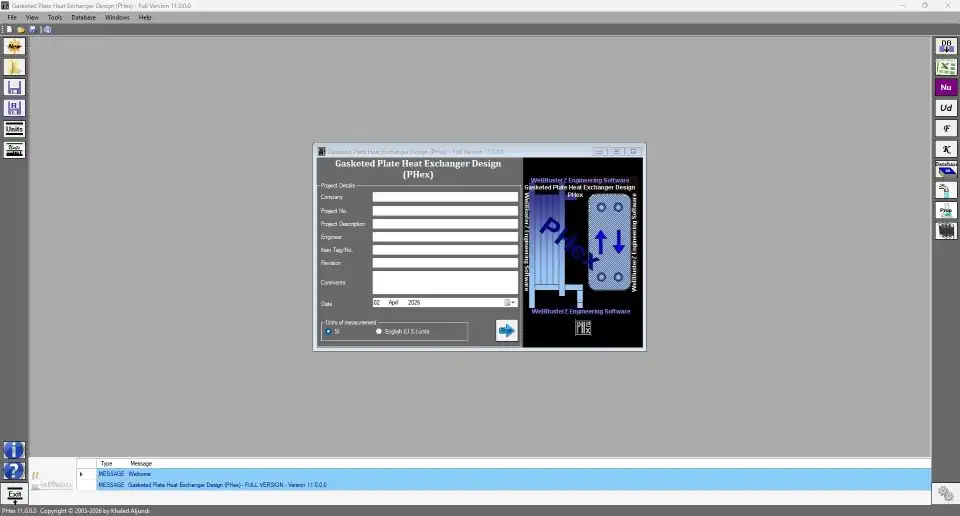 Gasketed plate heat exchanger design software